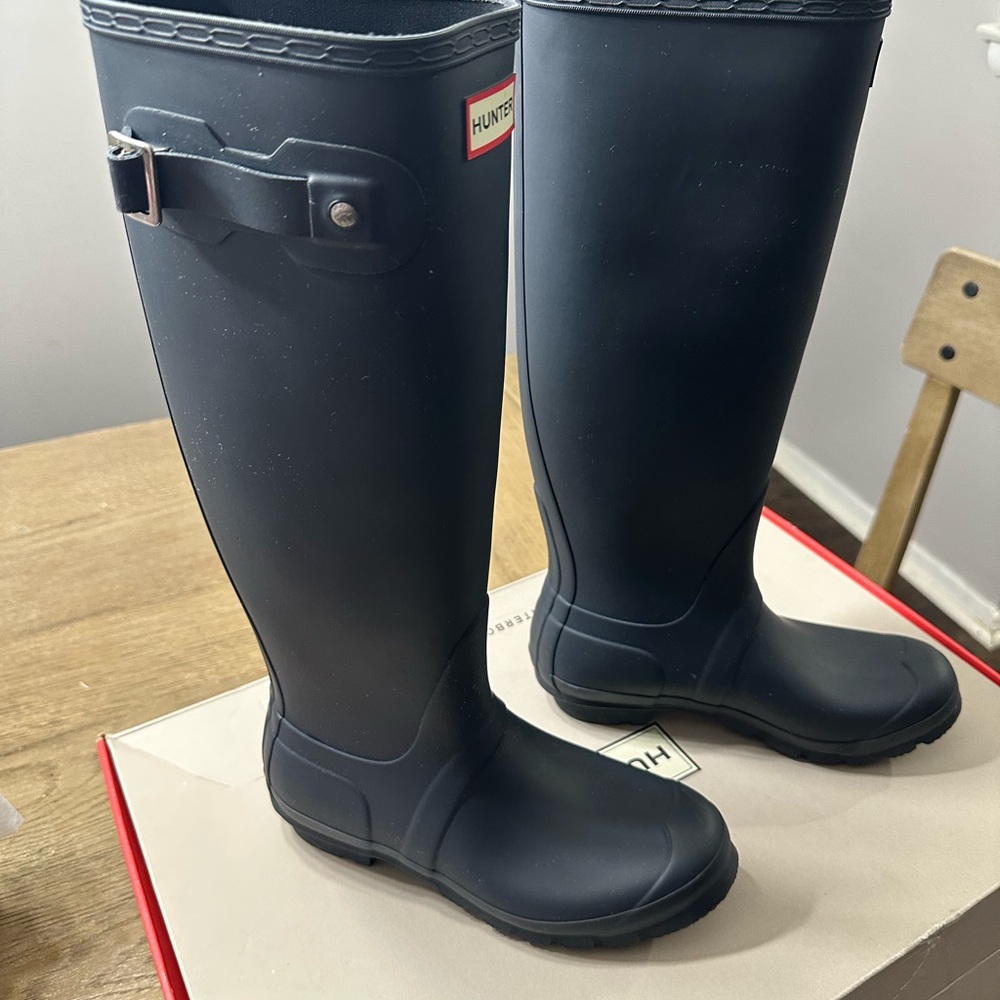 Tall Hunter rain boots